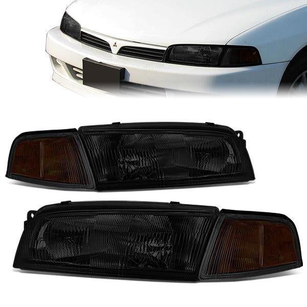 Factory Style Headlights <br>97-01 Mitsubishi Mirage Sedan