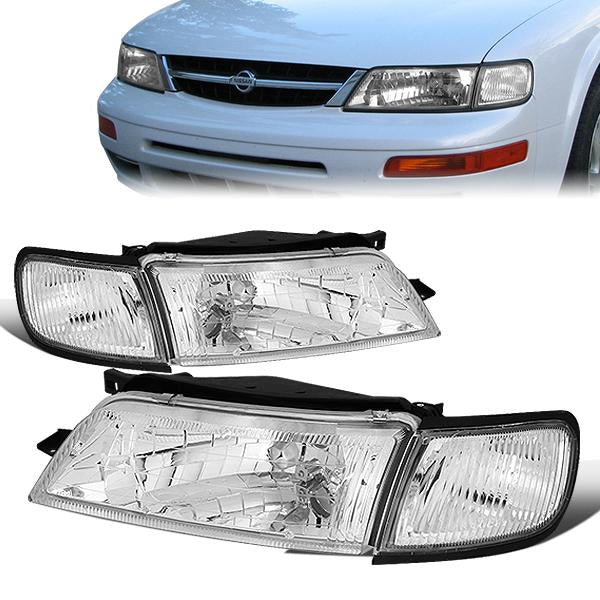 Factory Style Headlights <br>97-99 Nissan Maxima