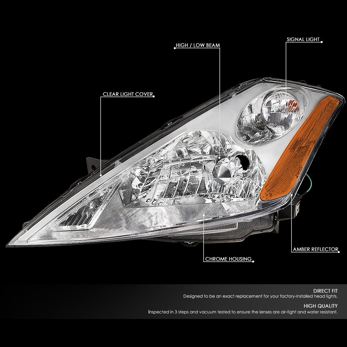 Factory Style Headlights <br>03-07 Nissan Murano