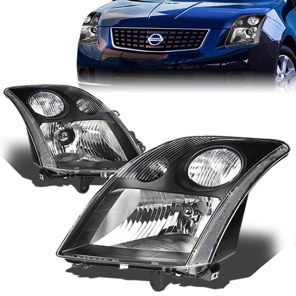 Factory Style Headlights <br>07-09 Nissan Sentra