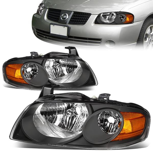 Factory Style Headlights <br>04-06 Nissan Sentra