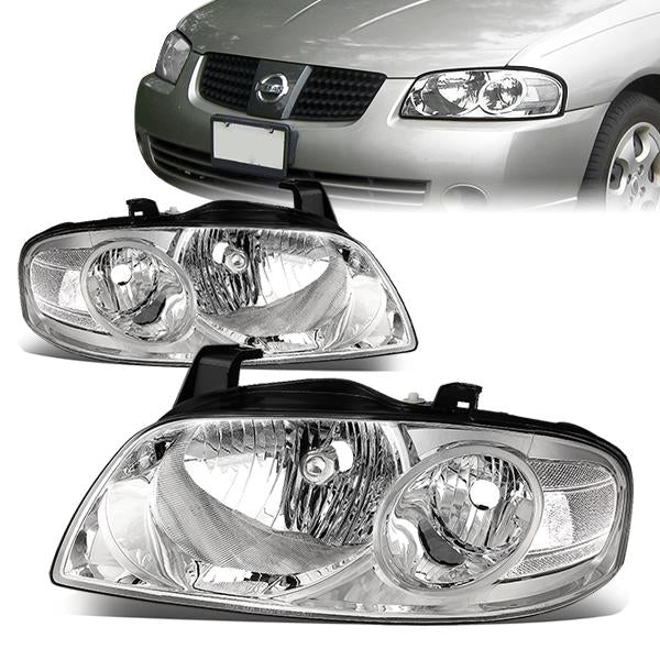 Factory Style Headlights <br>04-06 Nissan Sentra