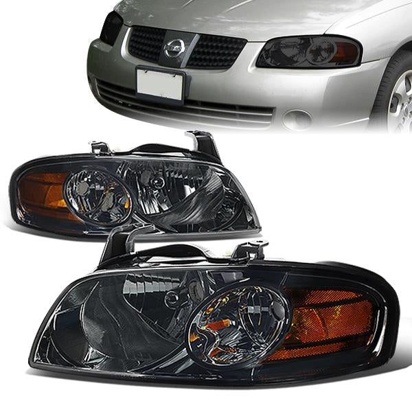 Factory Style Headlights <br>04-06 Nissan Sentra