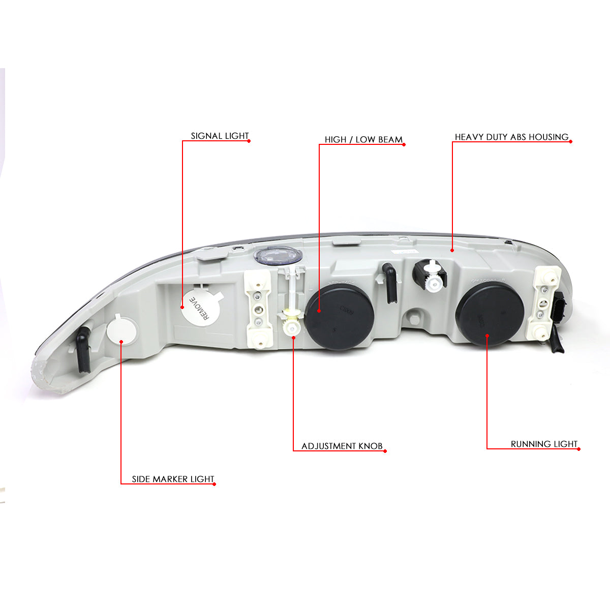 Factory Style Headlights <br>99-04 Oldsmobile Alero