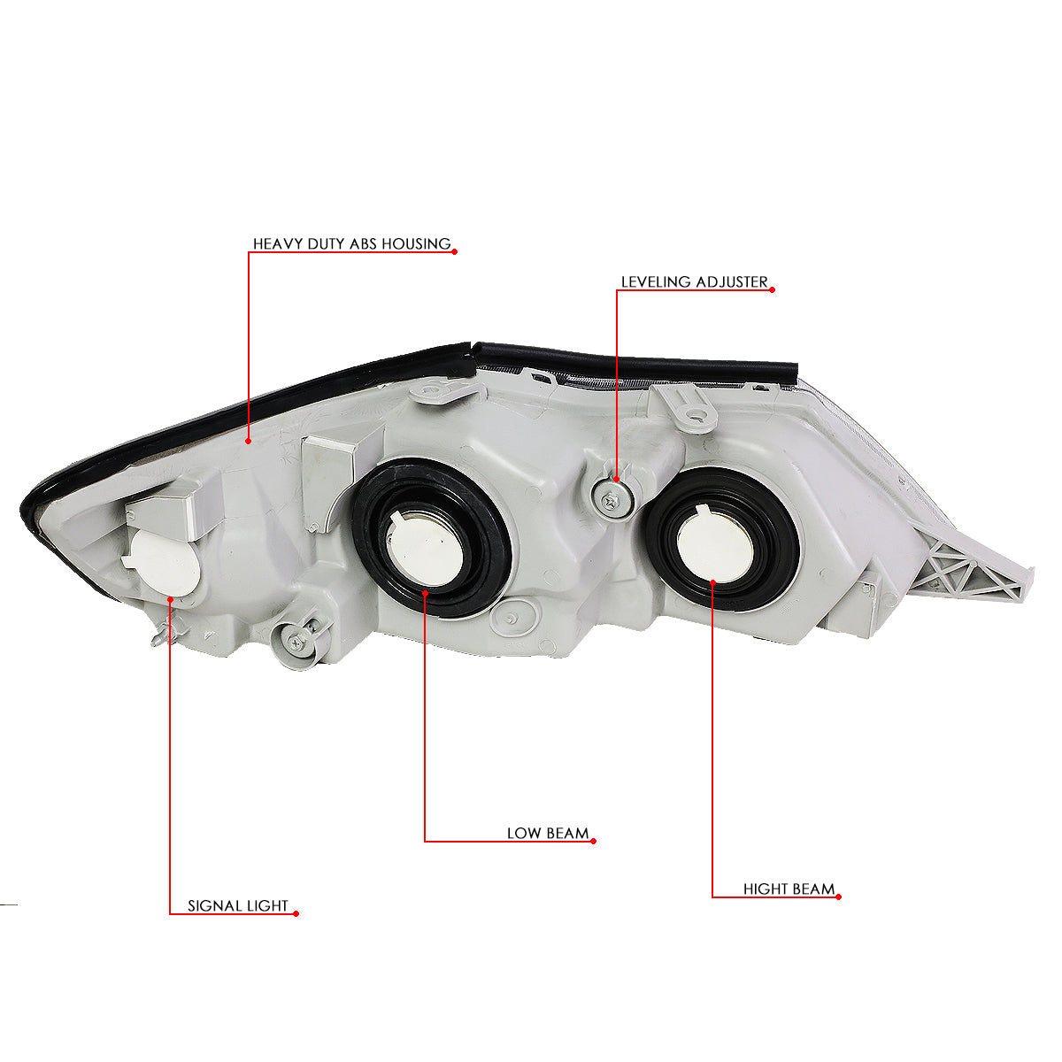 Factory Style Headlights <br>00-04 Toyota Avalon