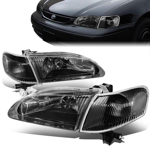 Factory Style Headlights <br>98-00 Toyota Corolla