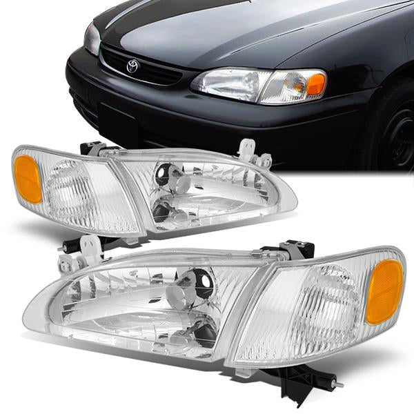 Factory Style Headlights <br>98-00 Toyota Corolla