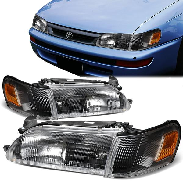 Factory Style Headlights <br>93-97 Toyota Corolla