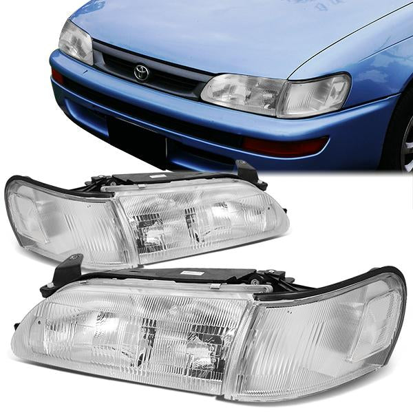 Factory Style Headlights <br>93-97 Toyota Corolla