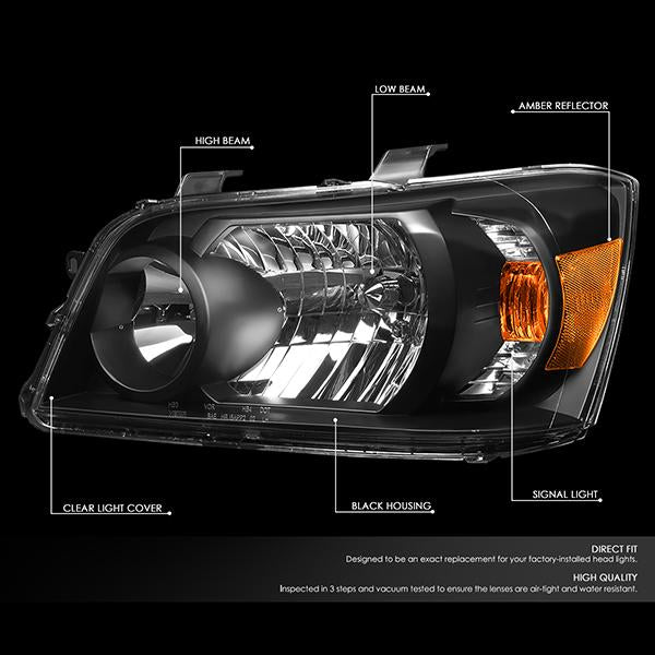 Factory Style Headlights <br>04-06 Toyota Highlander