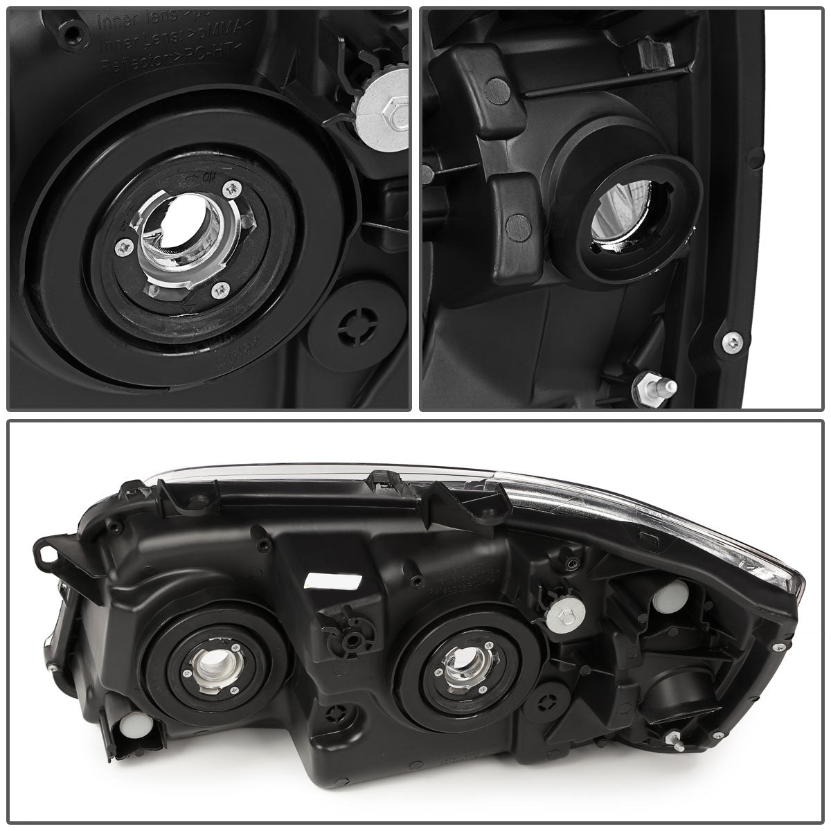 Factory Style Headlights <br>04-06 Toyota Highlander