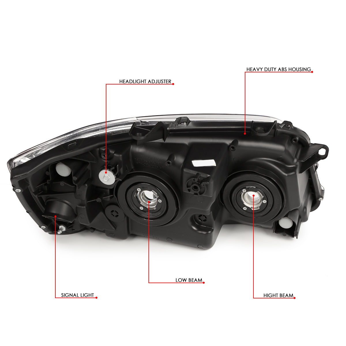 Factory Style Headlights <br>04-06 Toyota Highlander