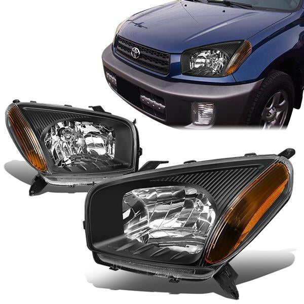 Factory Style Headlights <br>01-03 Toyota RAV4