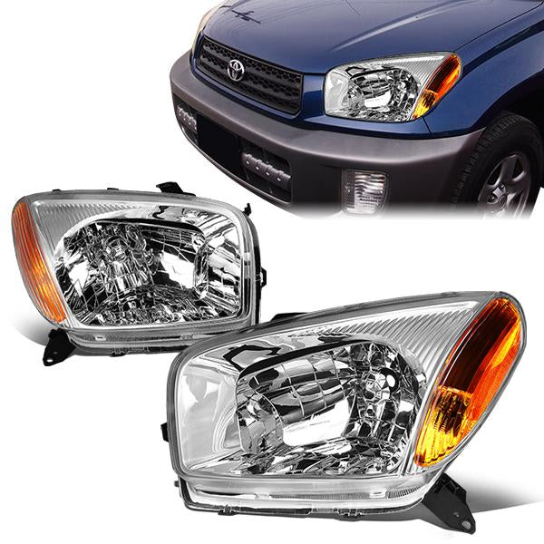 Factory Style Headlights <br>01-03 Toyota RAV4