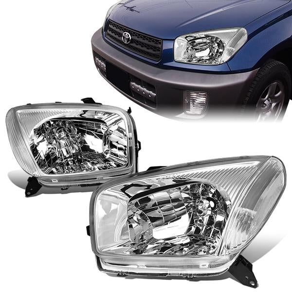 Factory Style Headlights <br>01-03 Toyota RAV4