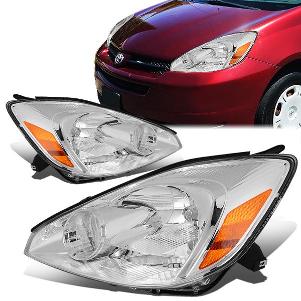 Factory Style Headlights <br>04-05 Toyota Sienna