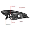 Factory Style Headlights <br>04-05 Toyota Sienna