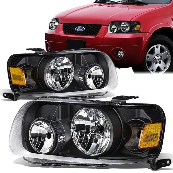 Factory Style Headlights <br>05-07 Ford Escape