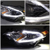 LED DRL Projector Headlights <br>14-16 Toyota Corolla Sedan