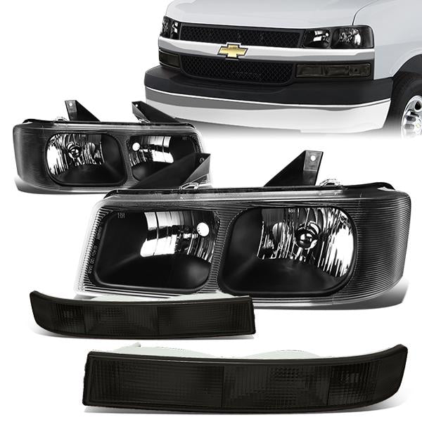 Factory Style Headlights <br>03-20 Chevy Express / GMC Savana 1500-4500