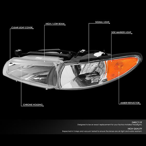 Factory Style Headlights <br>97-03 Pontiac Grand Prix