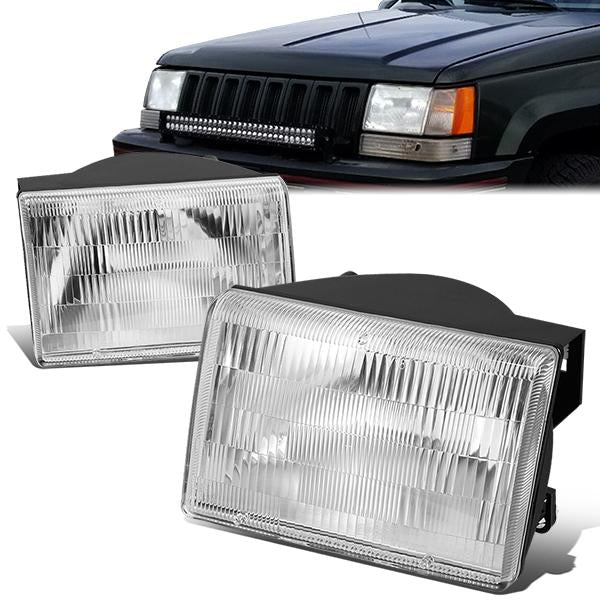 Factory Style Headlights <br>93-98 Jeep Grand Cherokee