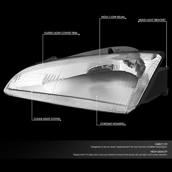 Factory Style Headlights <br>93-97 Dodge Intrepid