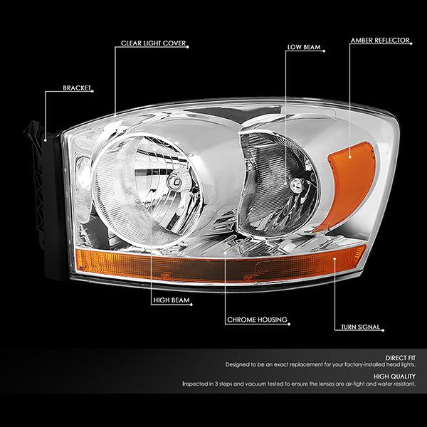 Factory Style Headlights <br>2006 Dodge Ram 1500 2500 3500