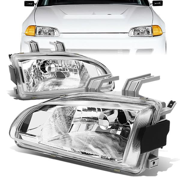 Factory Style Headlights <br>92-95 Honda Civic