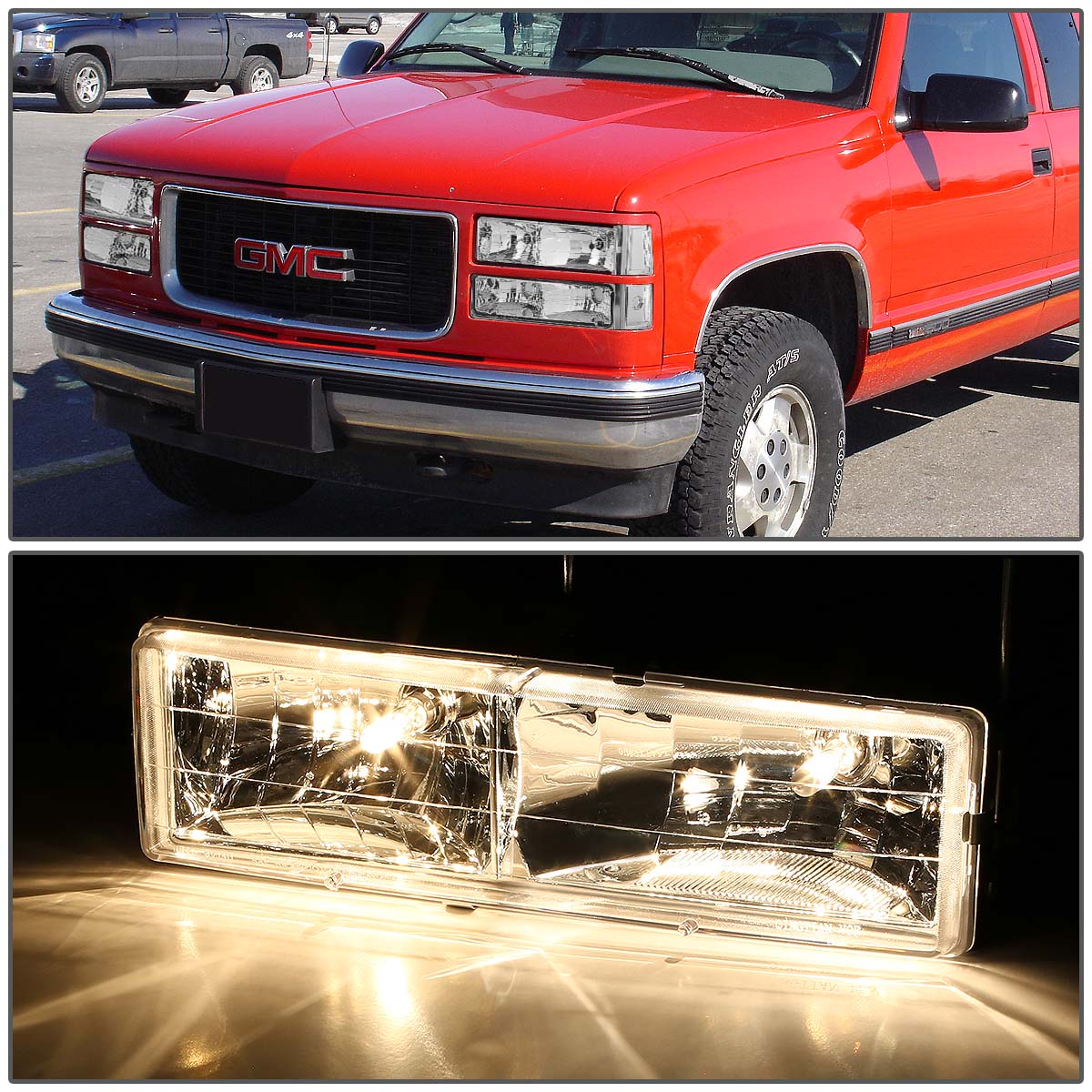 Factory Style Headlights <br>94-00 GMC Suburban Yukon 1500 -3500 C/K