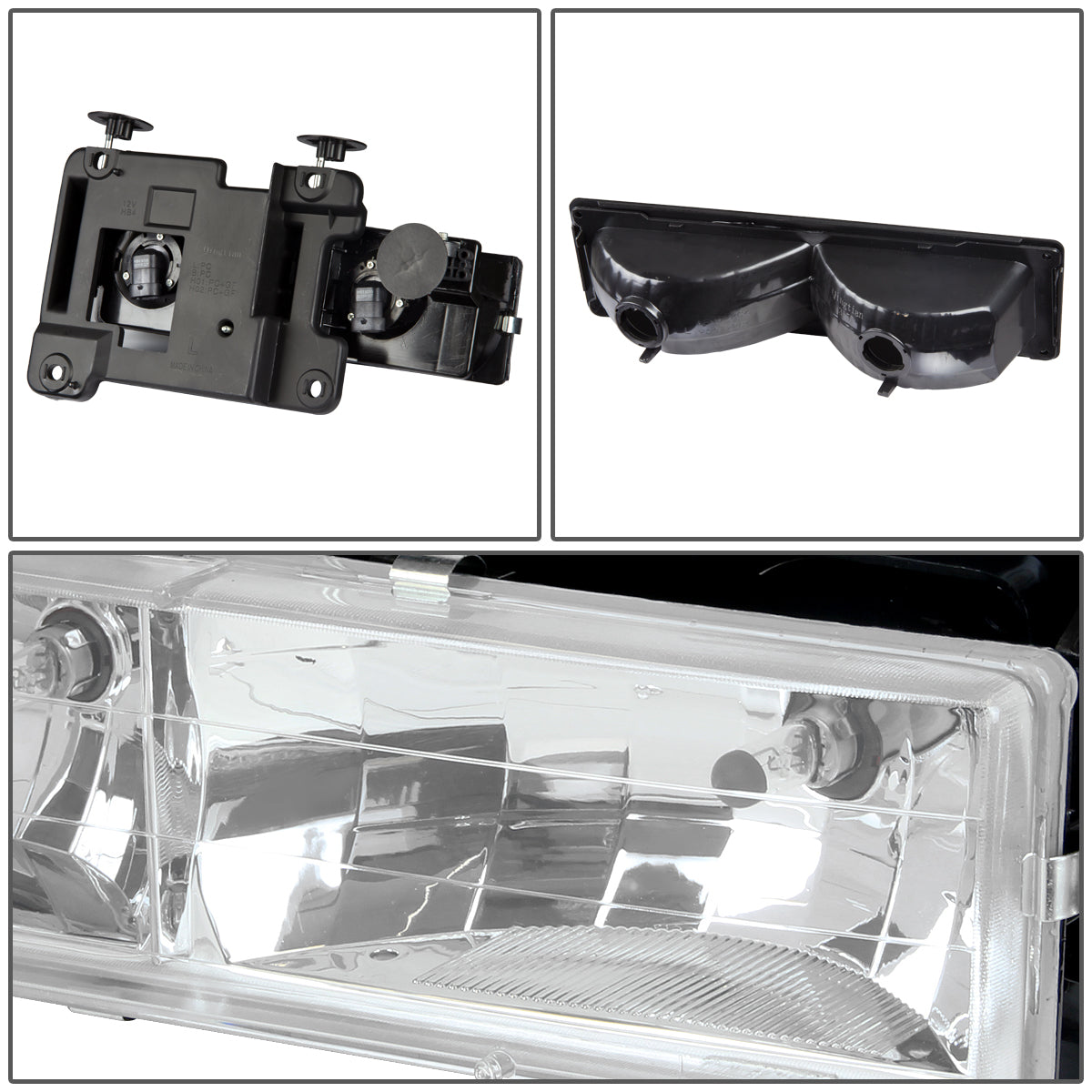 Factory Style Headlights <br>88-93 Chevy C/K 1500-3500, 92-93 Suburban