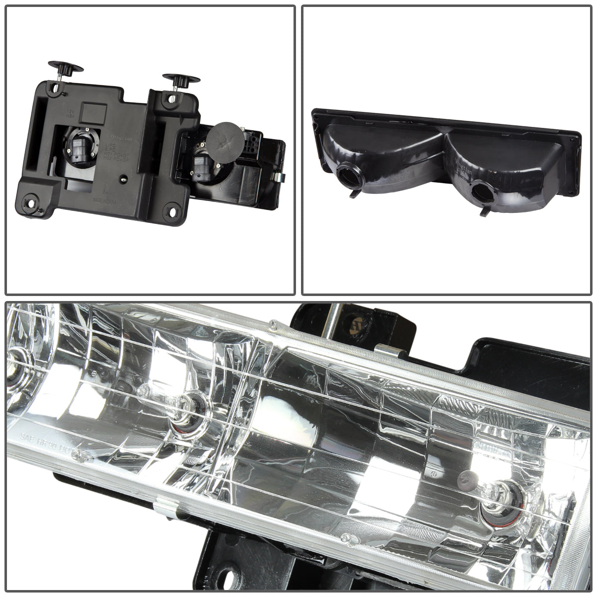 Factory Style Headlights <br>94-00 Chevy C/K 1500 2500 3500 Suburban Tahoe