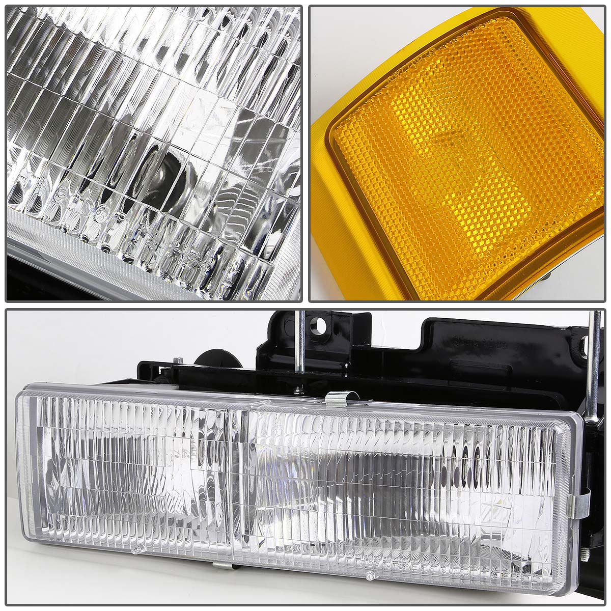 Factory Style Headlights <br>94-00 Chevy C/K 1500 2500 3500 Suburban Tahoe