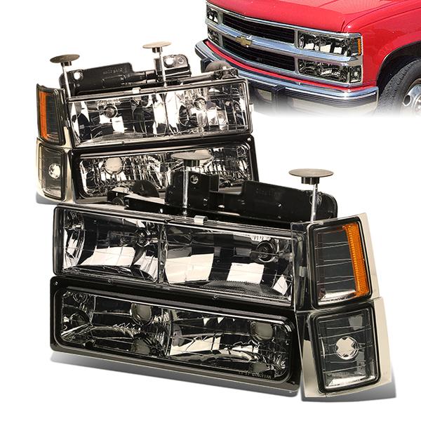 Factory Style Headlights <br>94-00 Chevy C/K 1500 2500 3500 Suburban Tahoe