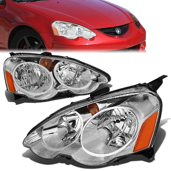 Factory Style Headlights <br>02-04 Acura RSX