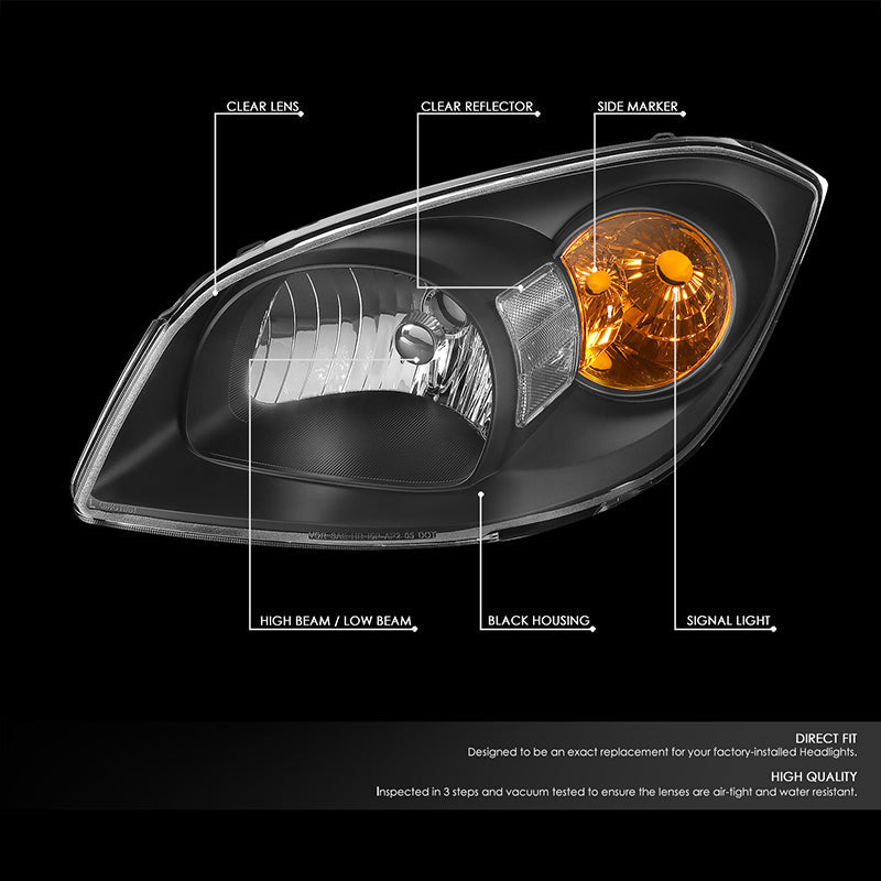 Factory Style Headlights <br>05-10 Chevy Cobalt, 07-10 Pontiac G5