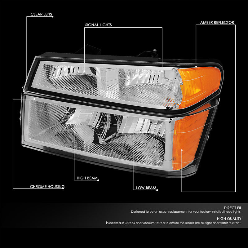 Factory Style Headlights <br>04-12 Chevy Colorado, GMC Canyon