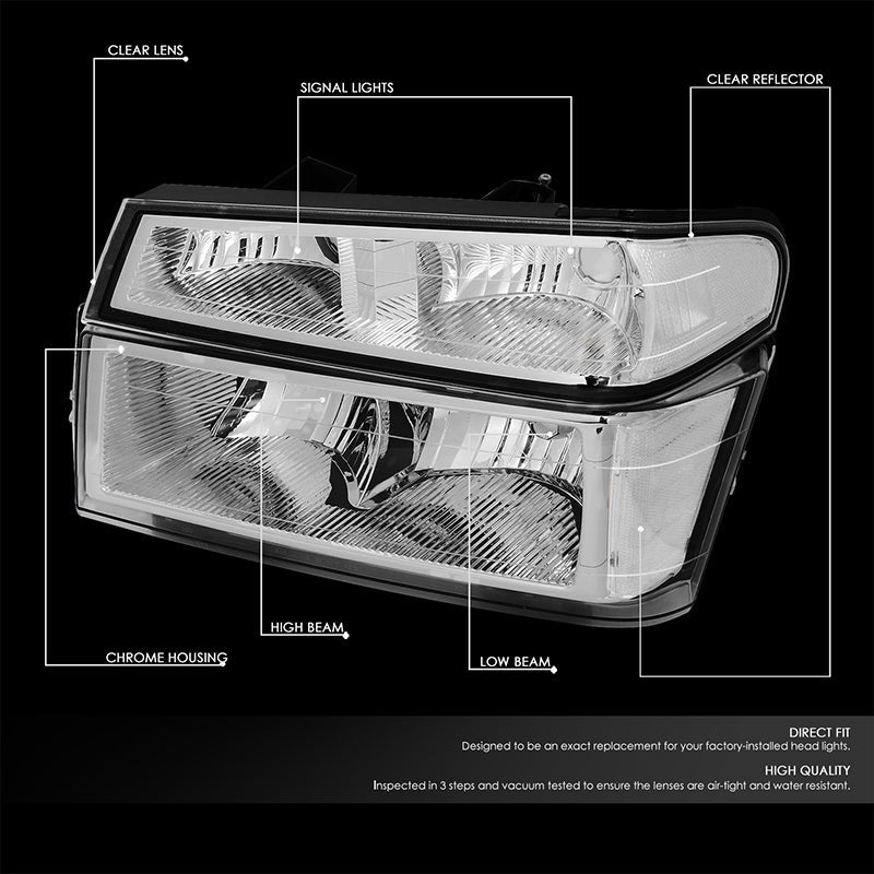 Factory Style Headlights <br>04-12 Chevy Colorado, GMC Canyon