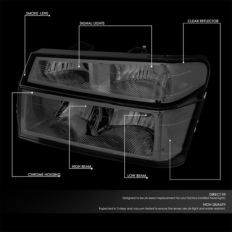 Factory Style Headlights <br>04-12 Chevy Colorado, GMC Canyon