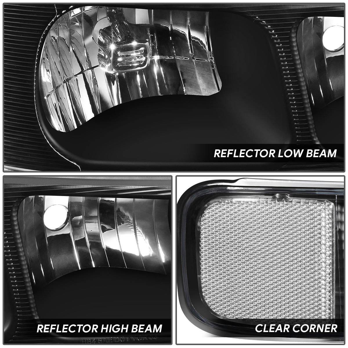 Factory Style Headlights <br>03-23 Chevrolet Express / GMC Savana 1500-4500