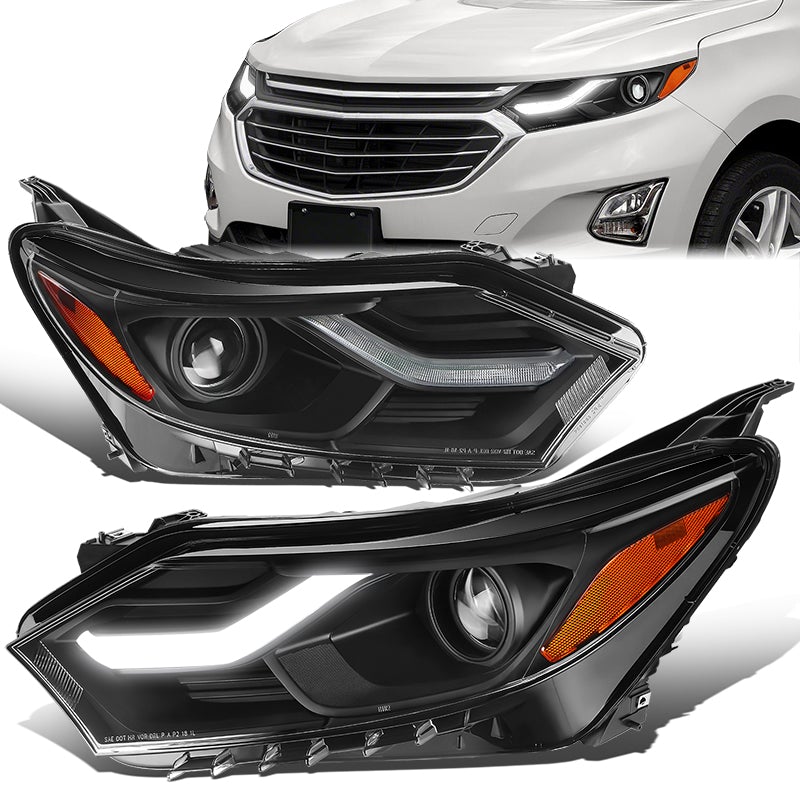 LED DRL Projector Headlights <br>18-21 Chevy Equinox