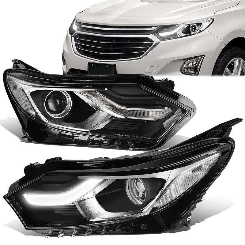 LED DRL Projector Headlights <br>18-21 Chevy Equinox