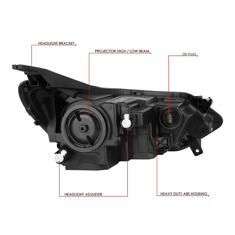 LED DRL Projector Headlights <br>18-21 Chevy Equinox