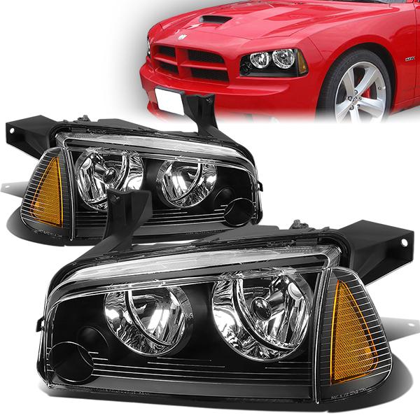 Factory Style Headlights <br>06-10 Dodge Charger