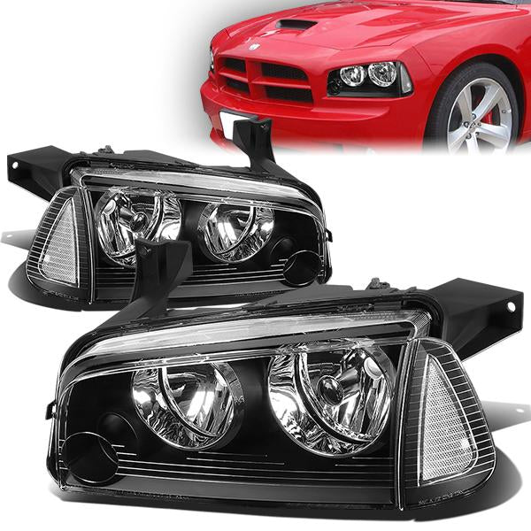 Factory Style Headlights <br>06-10 Dodge Charger