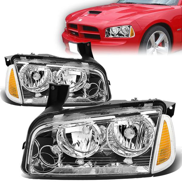 Factory Style Headlights <br>06-10 Dodge Charger