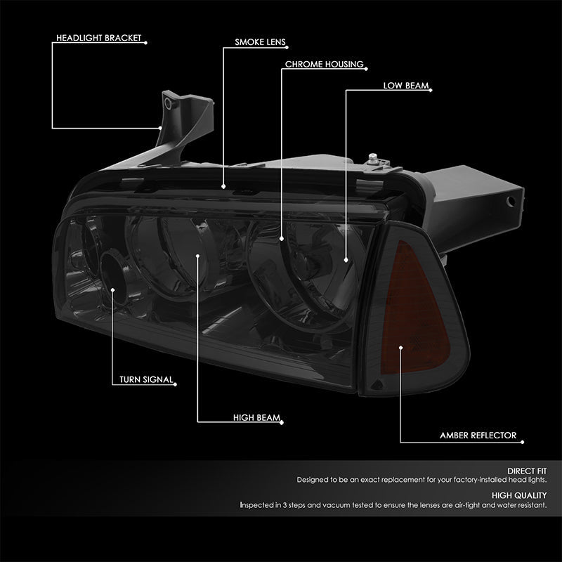 Factory Style Headlights <br>06-10 Dodge Charger