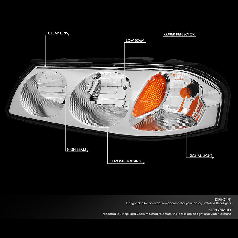 Factory Style Headlights <br>00-05 Chevy Impala