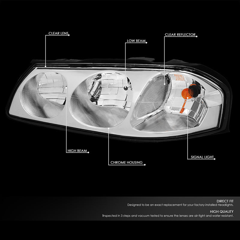 Factory Style Headlights <br>00-05 Chevy Impala