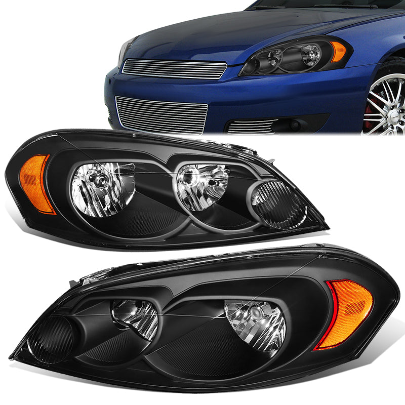 Factory Style Headlights <br>06-07 Chevy Monte Carlo, 06-13 Impala